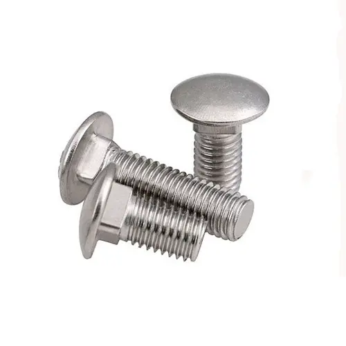 Factory supply Stainless steel carriage bolt, DIN 603 Mushroom Head Square Neck Bolts with nut DIN555