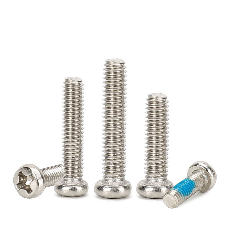 China Factory All Size DIN7985 Stainless Steel Cross Recessed Machine Screw Pan Head Phillips Screws