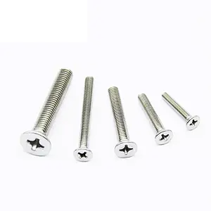 Customized DIN965 M2 M2.5 M3 M4 M5 M6 M7 M8 Metric Stainless Steel Cross Recessed Phillips Flat Countersunk Head Machine Screw