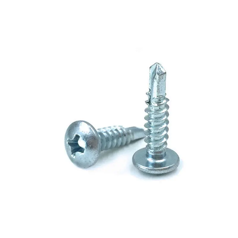 Hex head flange face stainless steel self drilling screw with PVC washer din7504