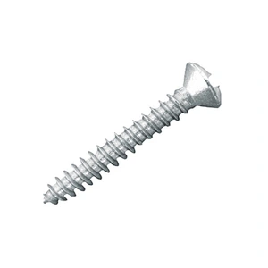Hardware fasteners metal steel slotted oval raised countersunk head self tapping wood screws DIN7973