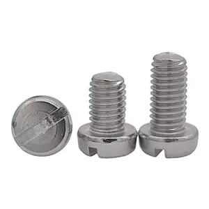 Slotted Cheese Pan Head Steel Bolt Screw DIN M2.5---M12 3mm---120mm Inch,metric ISO9001 CN;ZHE DIN84 4.8 / C1008 (carbon Steel)