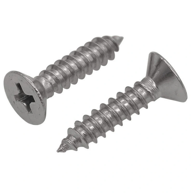 Carbon Steel Pan head screw DIN7981 self tapping screw with blue white zinc plated