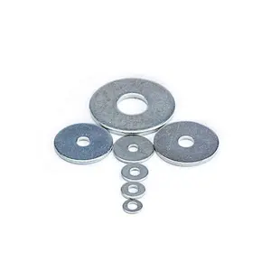 Carbon Steel M6 M8 M20 DIN9021 Thin DIN125A Flat Washers Nylon Brass Stainless Steel Galvanized Copper Flat Washer