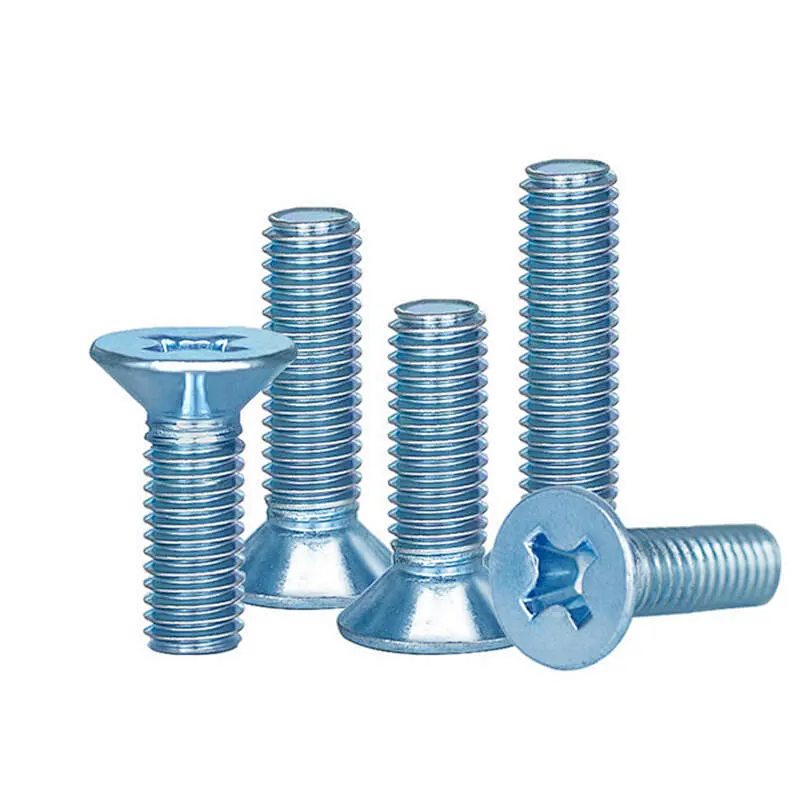 Customized DIN965 M2 M2.5 M3 M4 M5 M6 M7 M8 Metric Stainless Steel Cross Recessed Phillips Flat Countersunk Head Machine Screw