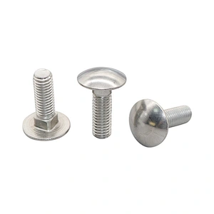 NF E 27-3 Cup Head Square Neck Bolts Mushroom Head Carriage Bolts Fastener 304 316 Stainless Steel Carbon Black Oxide Galvanized