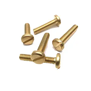 High quality round head DIN85 slotted stainless steel pan head drywall screw making machine screw