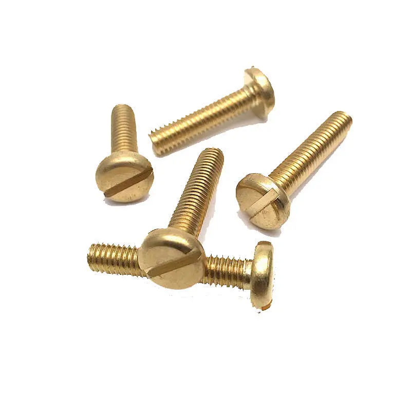 High quality round head DIN85 slotted stainless steel pan head drywall screw making machine screw