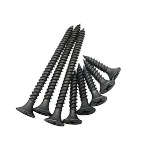 Factory supply 3.5*25mm c1022a factory price phillips black bugle head drywall screw