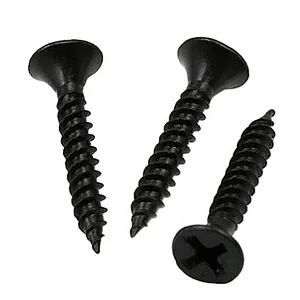 Factory supply 3.5*25mm c1022a factory price phillips black bugle head drywall screw