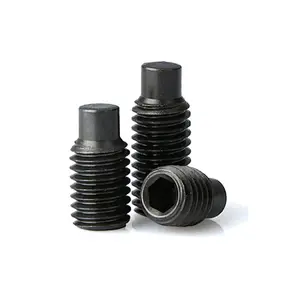 Grade 8.8 black Hexagon socket set screws with dog point DIN915