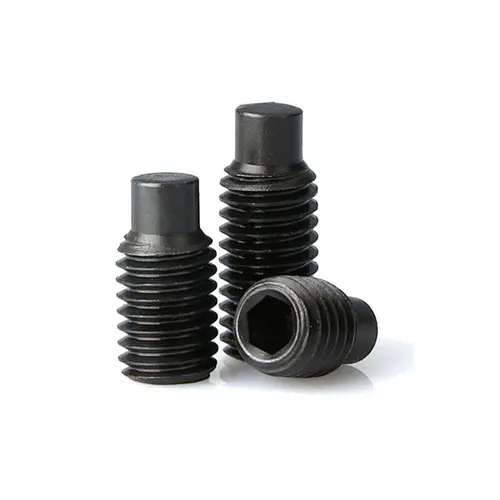 Grade 8.8 black Hexagon socket set screws with dog point DIN915