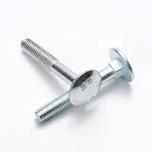 Factory supply Stainless steel carriage bolt, DIN 603 Mushroom Head Square Neck Bolts with nut DIN555
