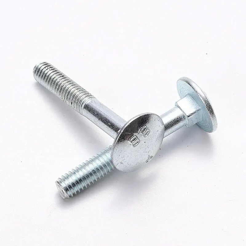Factory supply Stainless steel carriage bolt, DIN 603 Mushroom Head Square Neck Bolts with nut DIN555