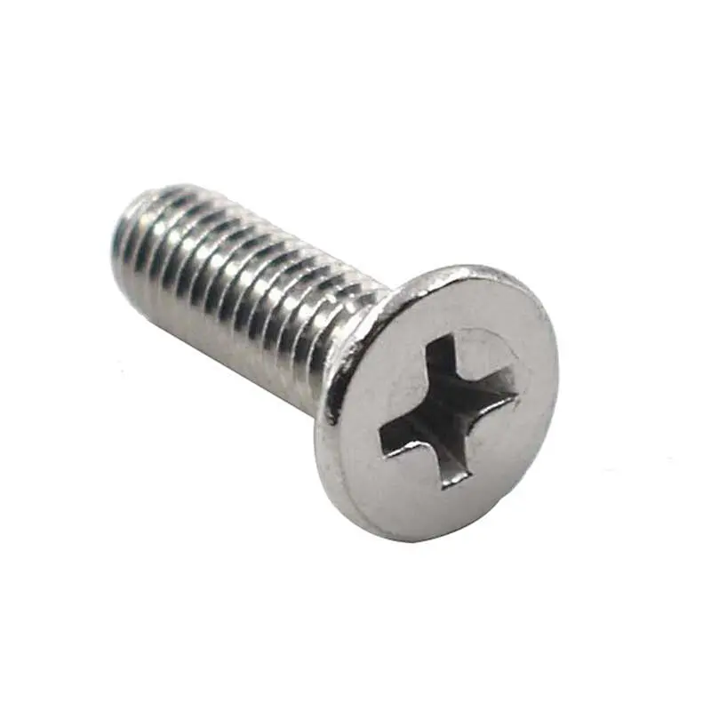 Customized DIN965 M2 M2.5 M3 M4 M5 M6 M7 M8 Metric Stainless Steel Cross Recessed Phillips Flat Countersunk Head Machine Screw