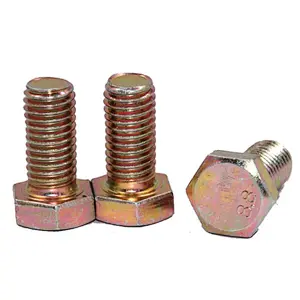 China Manufacturing Wholesale Price Grade 8.8 Bolt and Nut Screw Washer DIN931 DIN933 Metric Stainless Steel Galvanized Hex Bolt