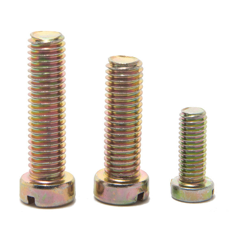 Slotted Cheese Pan Head Steel Bolt Screw DIN M2.5---M12 3mm---120mm Inch,metric ISO9001 CN;ZHE DIN84 4.8 / C1008 (carbon Steel)