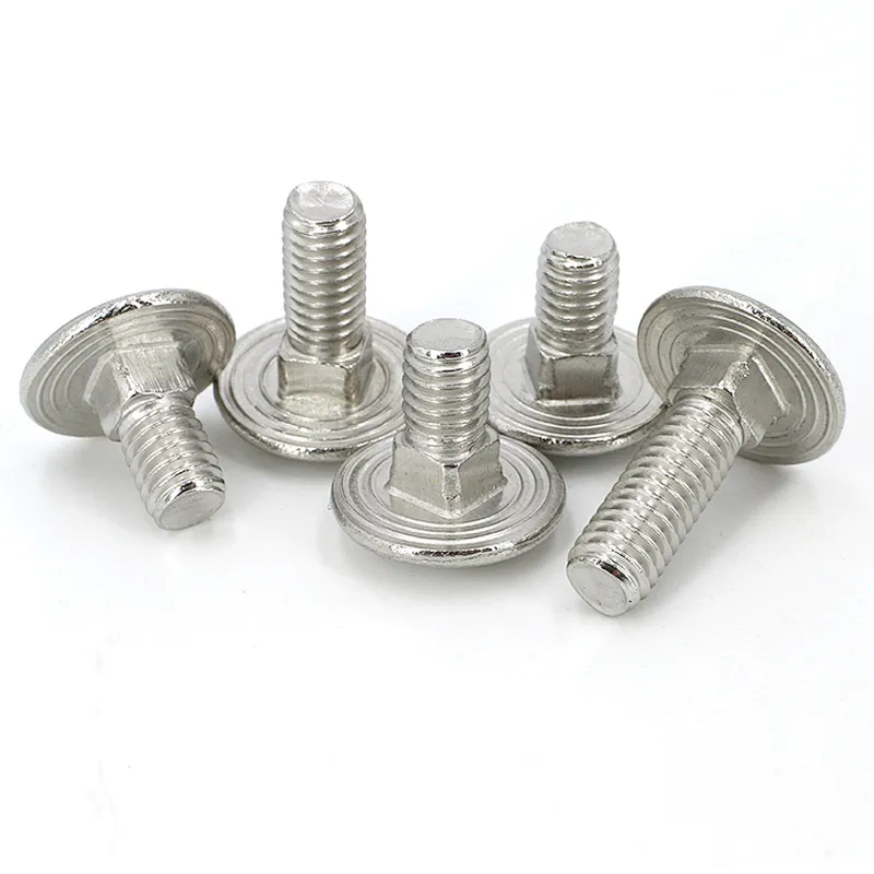 Carriage Bolts ISO8677 Cup Head Square Neck Bolts With Large Round Head