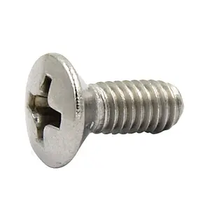 M1.6 M2 M2.5 SS304 Cross Recessed Raised Countersunk Head Screw DIN966 Raised Countersunk Head Screws With Cross Recess