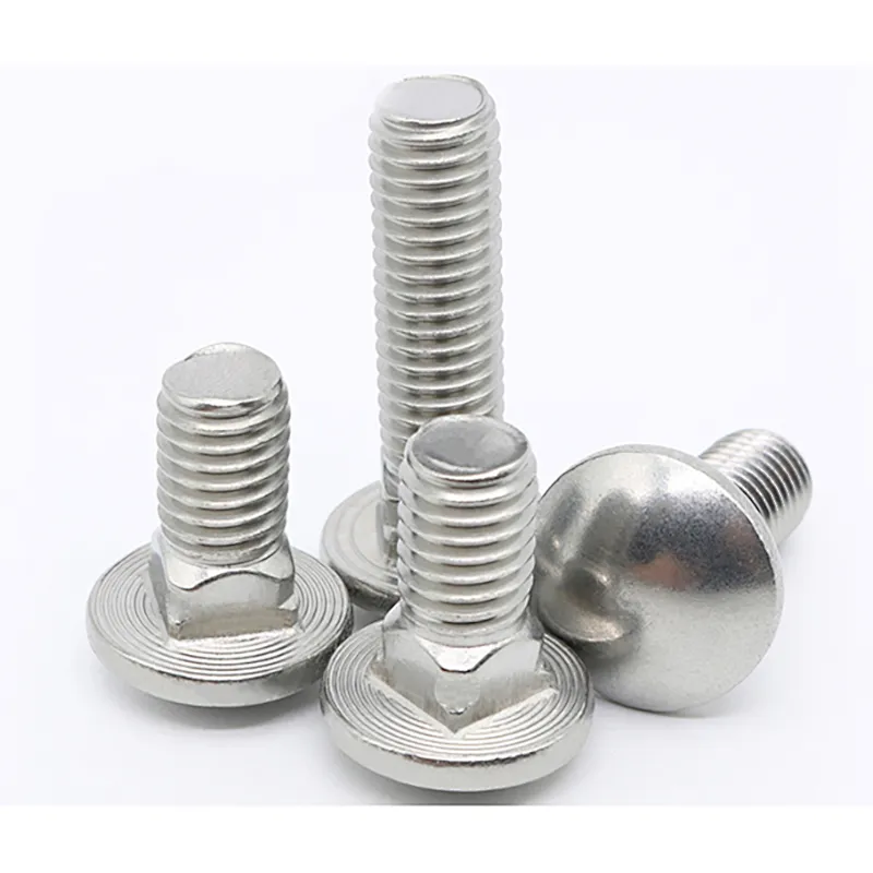 Carriage Bolts ISO8677 Cup Head Square Neck Bolts With Large Round Head
