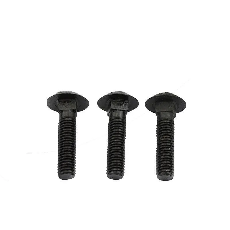 NF E 27-3 Cup Head Square Neck Bolts Mushroom Head Carriage Bolts Fastener 304 316 Stainless Steel Carbon Black Oxide Galvanized