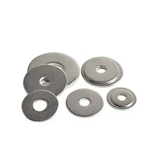 Carbon Steel M6 M8 M20 DIN9021 Thin DIN125A Flat Washers Nylon Brass Stainless Steel Galvanized Copper Flat Washer