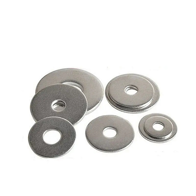 Carbon Steel M6 M8 M20 DIN9021 Thin DIN125A Flat Washers Nylon Brass Stainless Steel Galvanized Copper Flat Washer