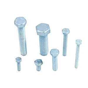 Fastener Grade 8.8 10.9 12.9 High Tensile Black Oxide Hex Head Bolts DIN 931 DIN 933 Bolt