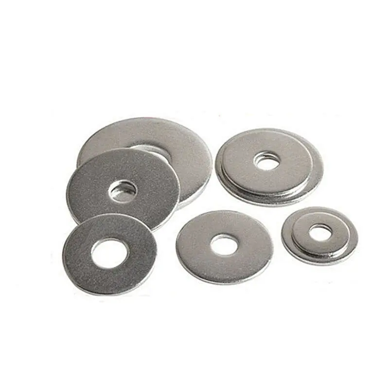 Carbon Steel M6 M8 M20 DIN9021 Thin DIN125A Flat Washers Nylon Brass Stainless Steel Galvanized Copper Flat Washer
