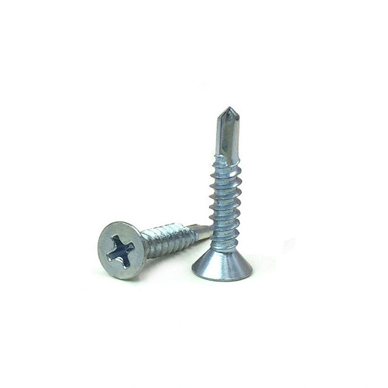 Hex head flange face stainless steel self drilling screw with PVC washer din7504