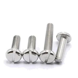Slotted Cheese Pan Head Steel Bolt Screw DIN M2.5---M12 3mm---120mm Inch,metric ISO9001 CN;ZHE DIN84 4.8 / C1008 (carbon Steel)