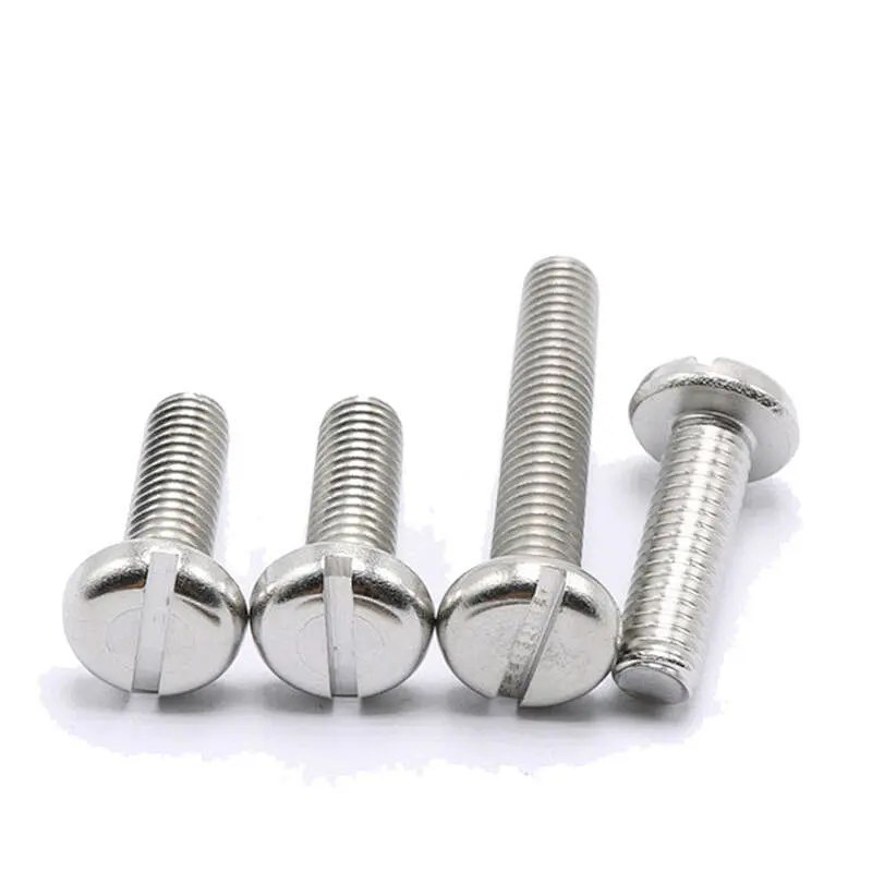 Slotted Cheese Pan Head Steel Bolt Screw DIN M2.5---M12 3mm---120mm Inch,metric ISO9001 CN;ZHE DIN84 4.8 / C1008 (carbon Steel)