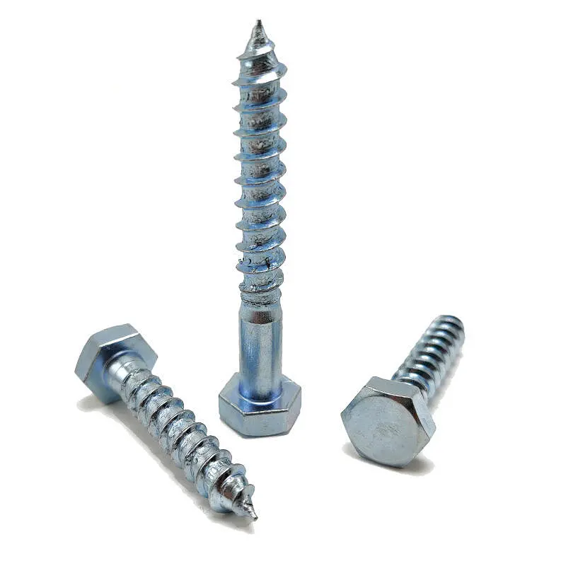Hex head Wood screw DIN571 Furniture screw Hex head half thread Coach screws