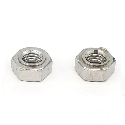 Din929 Hexagonal Hex Weld Nut Carbon Steel Plain Factory Good Quality High Speed Forming Machine stainless steel hex spot weld screw nut
