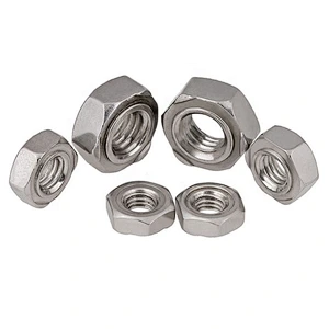 Hot sale M3 M4 M6 M8 M10 Carbon Steel Hex Spot Weld Nut DIN928 carbon steel stud welding nuts