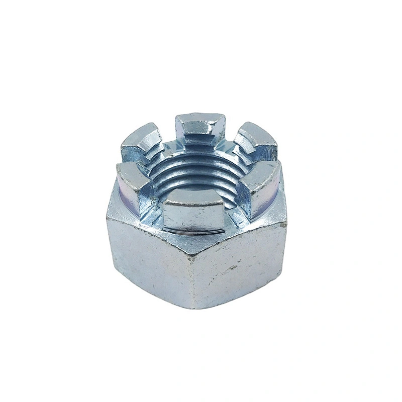 DIN935 all size zinc hex slotted / castle nut DIN937