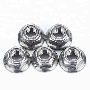 High Quality DIN6927 Prevailing Torque Type Carbon Steel Galvanized Flange Nut Hexagon Nuts With Pressing Point Type