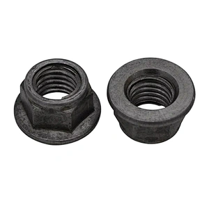 High Quality DIN6927 Prevailing Torque Type Carbon Steel Galvanized Flange Nut Hexagon Nuts With Pressing Point Type