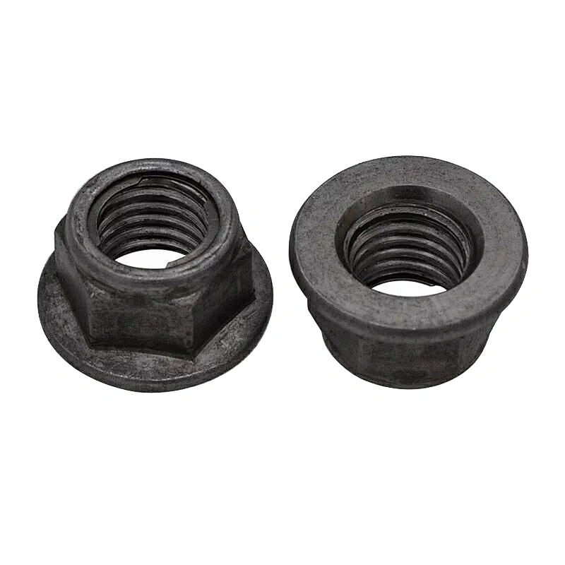 High Quality DIN6927 Prevailing Torque Type Carbon Steel Galvanized Flange Nut Hexagon Nuts With Pressing Point Type