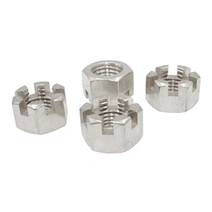 DIN935 all size zinc hex slotted / castle nut DIN937