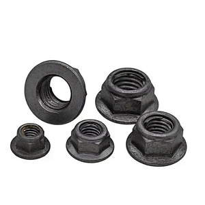 High Quality DIN6927 Prevailing Torque Type Carbon Steel Galvanized Flange Nut Hexagon Nuts With Pressing Point Type