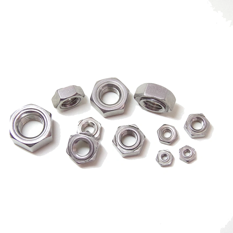 Hot sale M3 M4 M6 M8 M10 Carbon Steel Hex Spot Weld Nut DIN928 carbon steel stud welding nuts