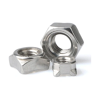 Hot sale M3 M4 M6 M8 M10 Carbon Steel Hex Spot Weld Nut DIN928 carbon steel stud welding nuts