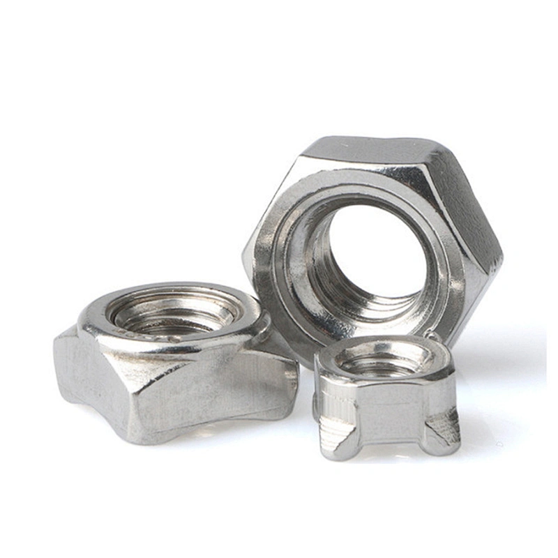 Hot sale M3 M4 M6 M8 M10 Carbon Steel Hex Spot Weld Nut DIN928 carbon steel stud welding nuts