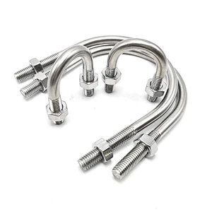 Big Size Hot-dip Galvanized U-Bolts With Nuts Stainless Steel