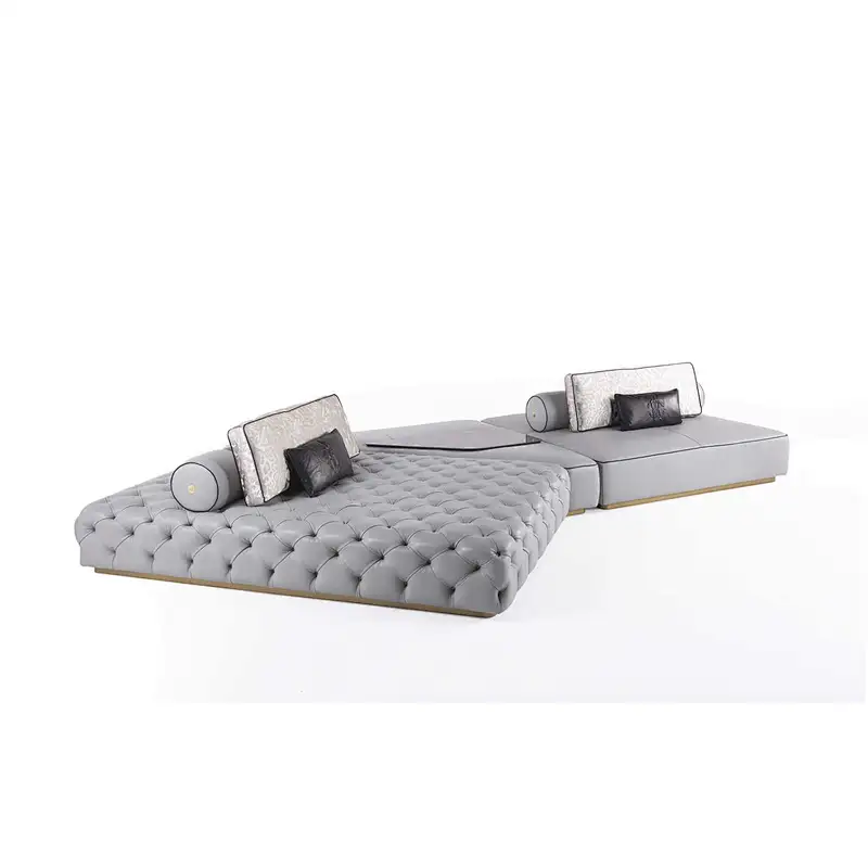 Modern Customized Living Room Furniture Luxury Sofa Cum Bed Chesterfield sofa leather sofa