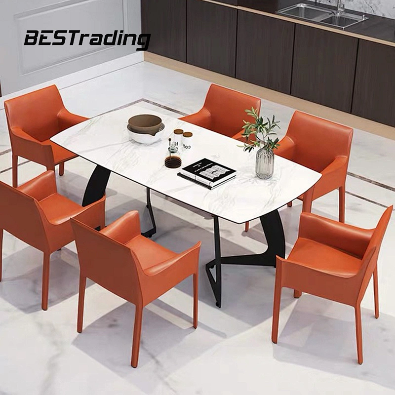 Modern Dining Room Furniture Leisure  Upholsteried Chair Dining Leather Chair