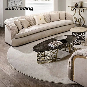 Latest living room furniture sofa design velvet sofa