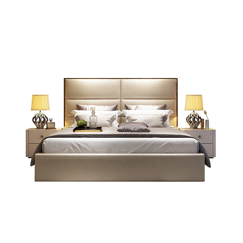 Hot sale  bedroom furniture sets modern luxury king size bed designer