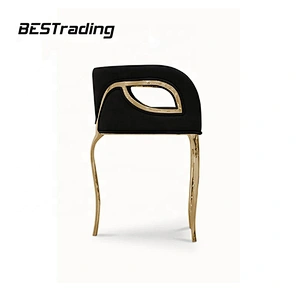 Modern luxury dining room furniture home furniture metal dining chair